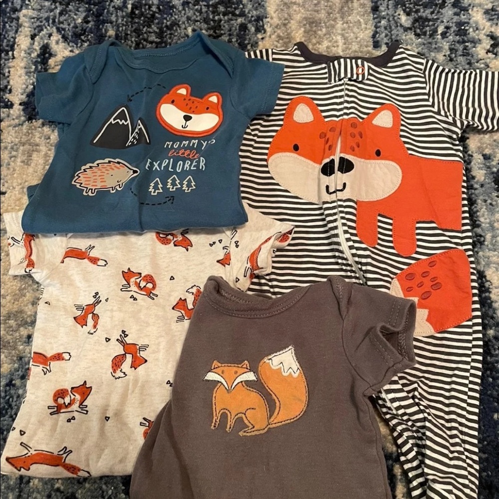 0-3mo foxy baby clothes